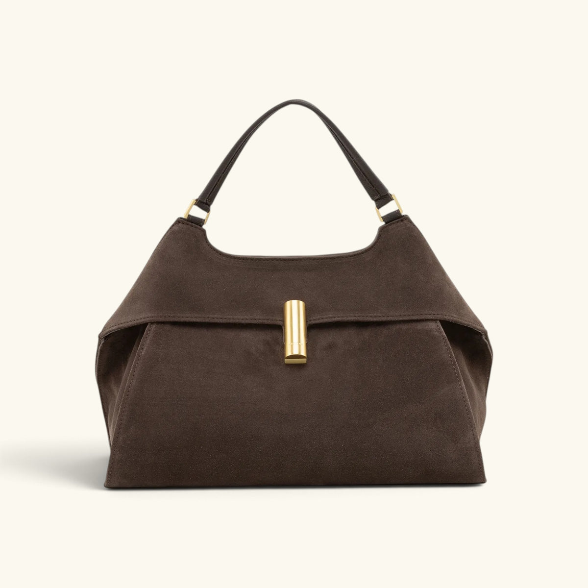 EMMA LARGE – Italian Suede Leather Handbag