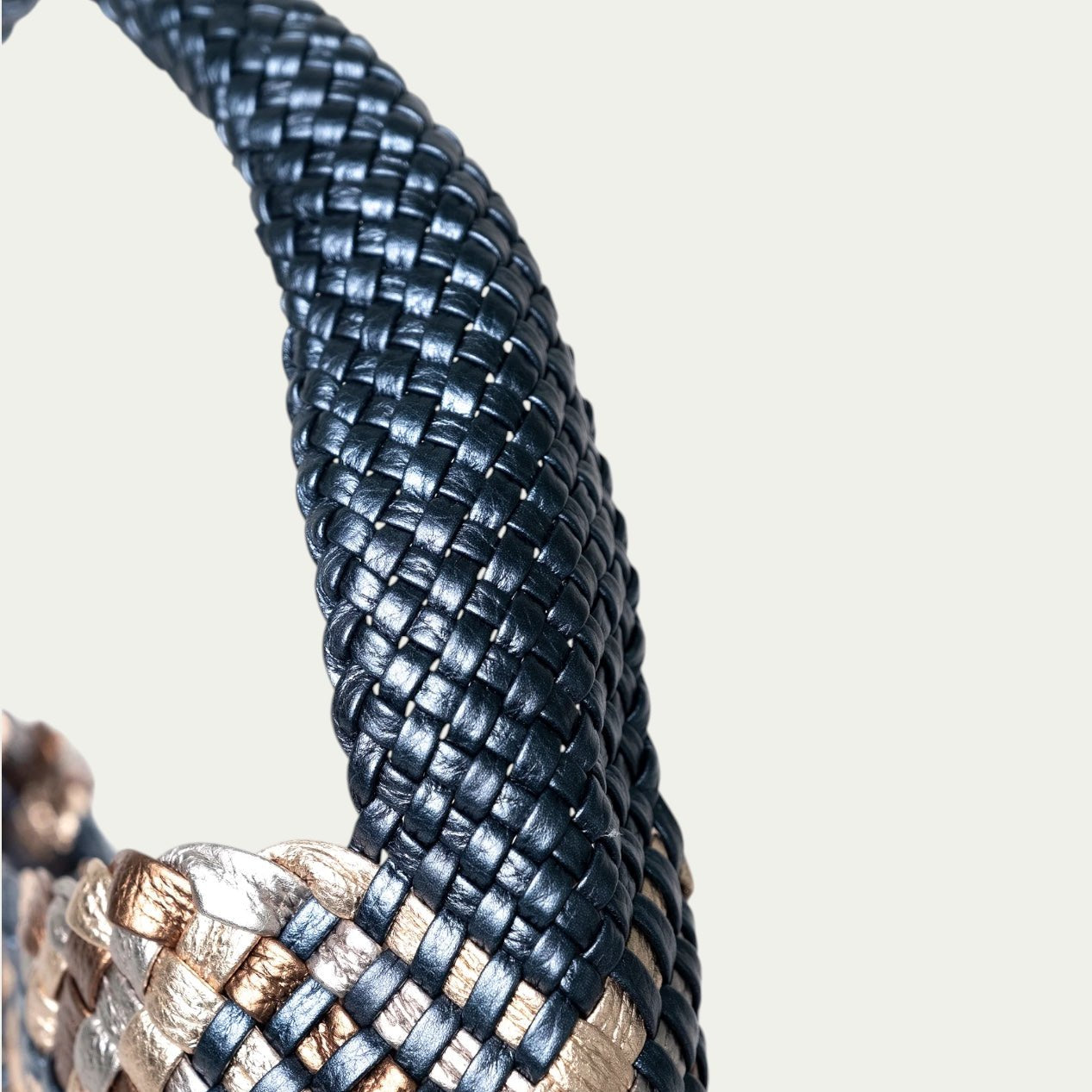 Italian wove leather handbag | Ghibli handcrafted bag