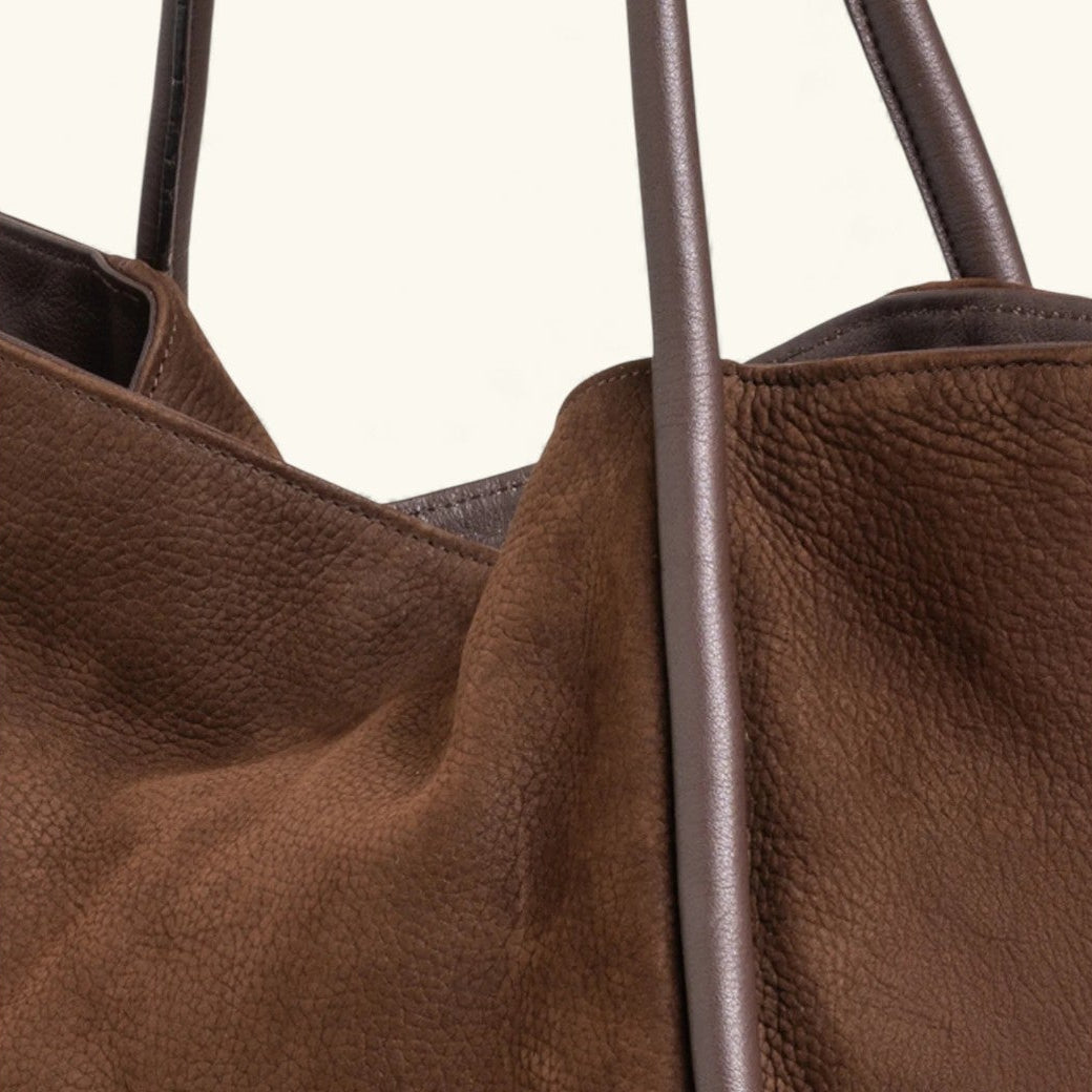 "09" TUBOLAR & PLAIN Nabuck Leather Tote Bag