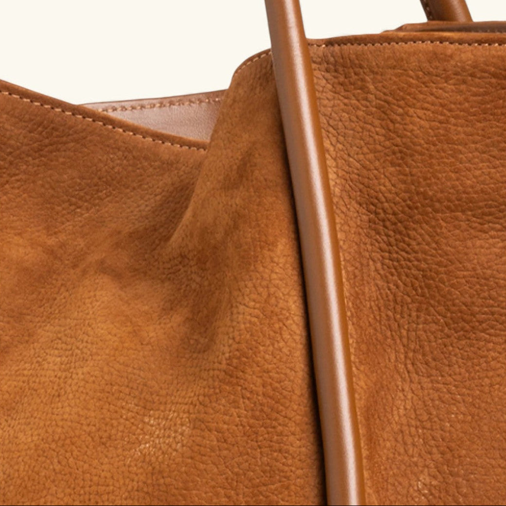 "09" TUBOLAR & PLAIN Nabuck Leather Tote Bag