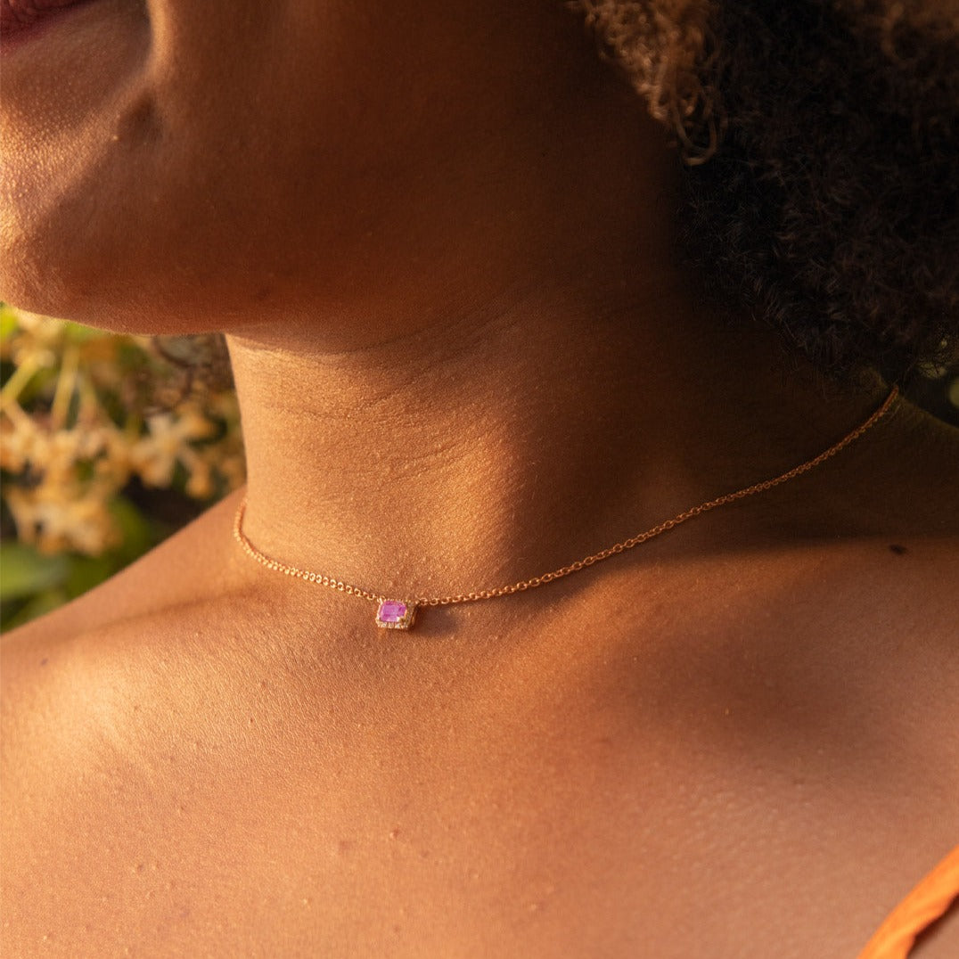 PINK - 18k gold and Sapphire