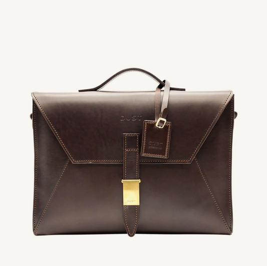 The Dust Company - Italian leather goods, handmade Italian briefcase for men.