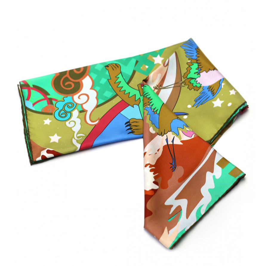 WILD - 90x90 Silk Twill Scarf