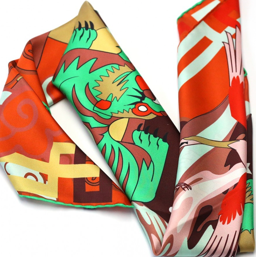WILD - 90x90 Silk Twill Scarf
