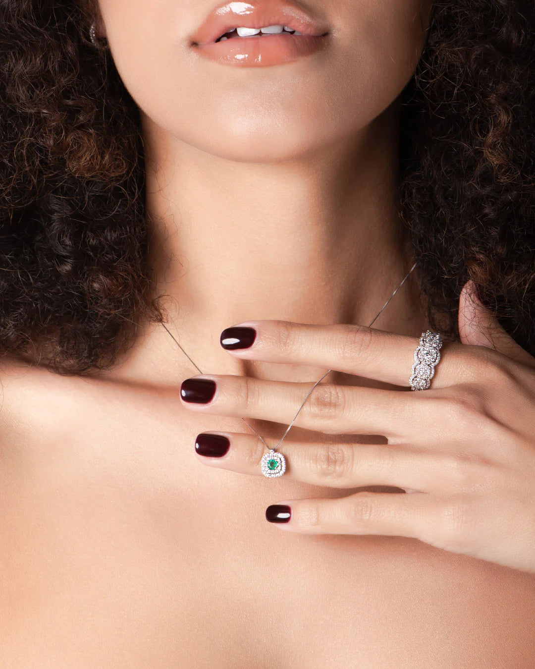 18k gold Hope pendant