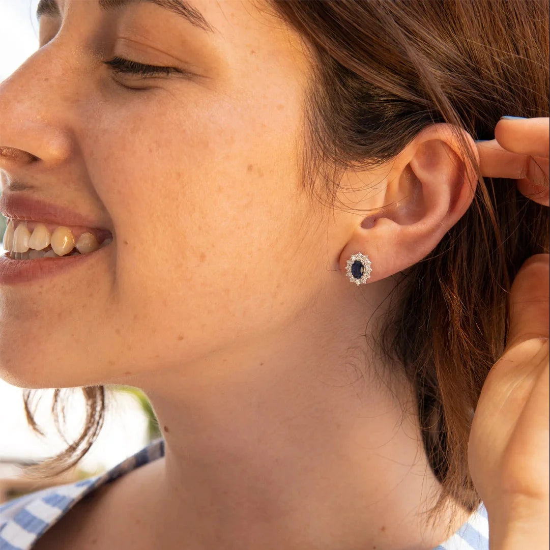 18k gold Lady D earrings