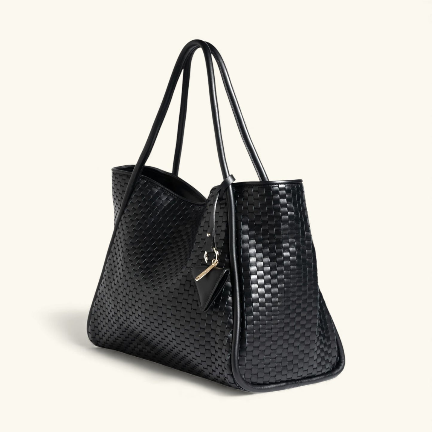 "09" TUBOLAR & PLAIN Woven Leather Tote Bag