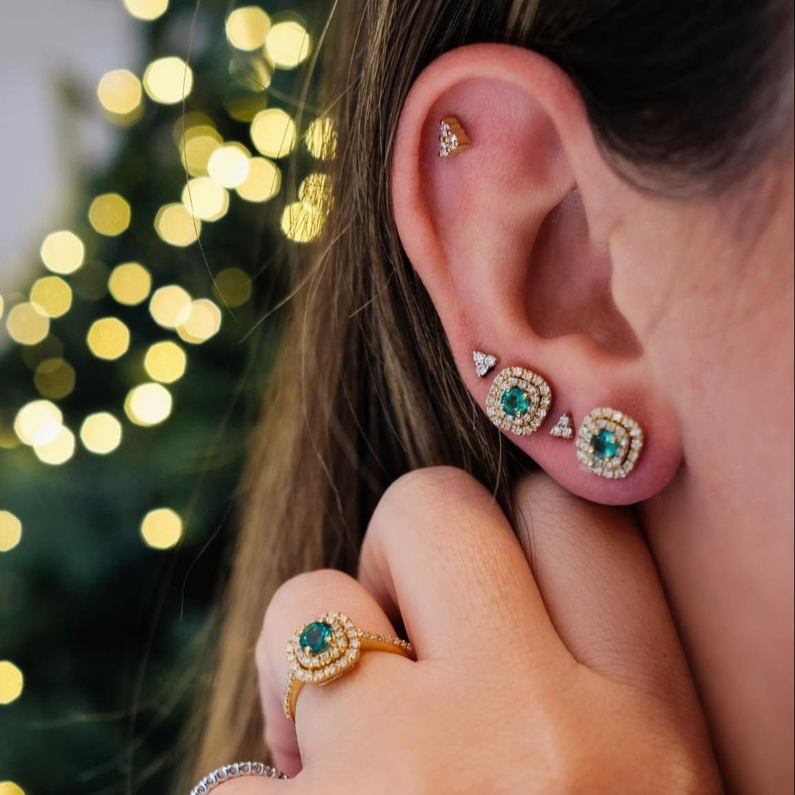 18k gold Hope earrings