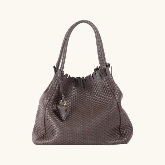 "09" - Pre-Order! - Woven Leather Tote Bag
