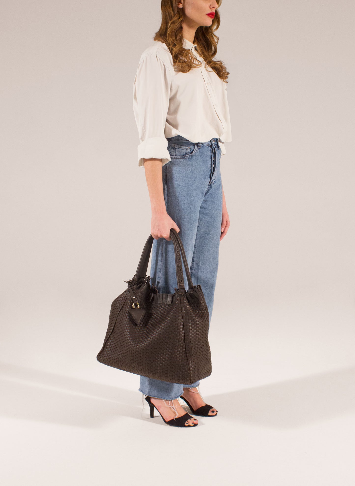 "09" - Pre-Order! - Woven Leather Tote Bag
