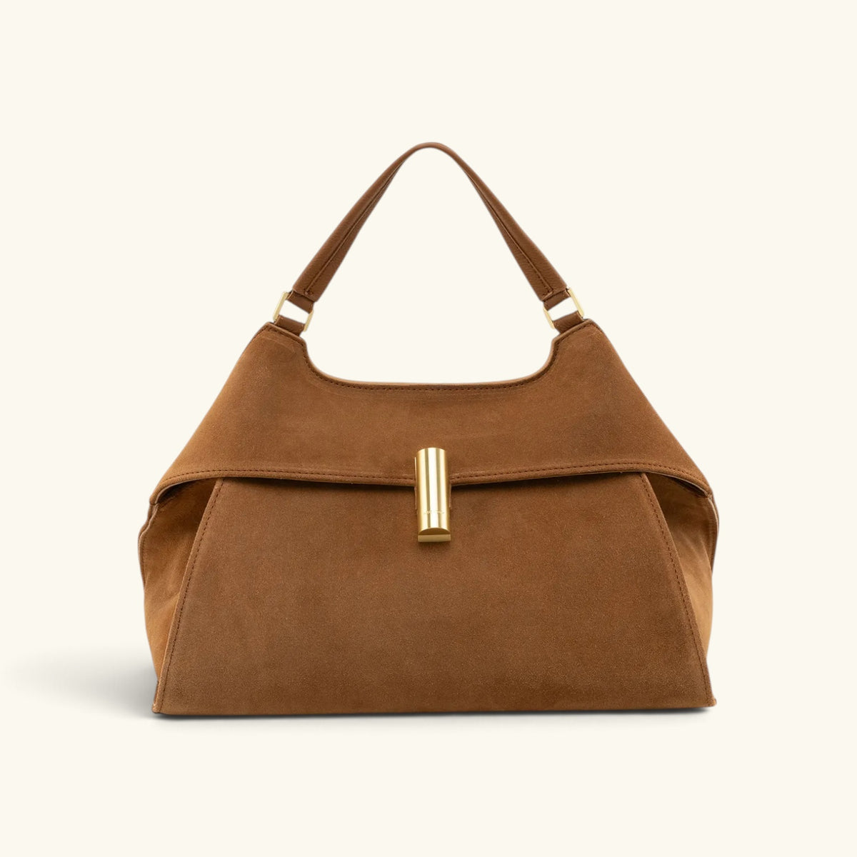EMMA LARGE – Italian Suede Leather Handbag