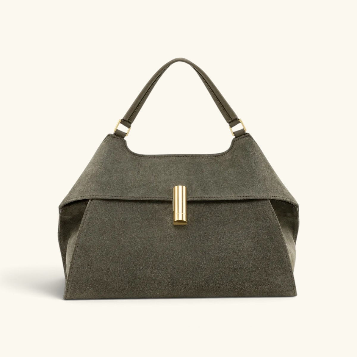 EMMA LARGE – Italian Suede Leather Handbag
