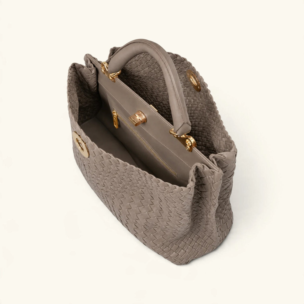 BENNY LARGE - Customizable Handwoven Handwoven Italian Leather Work Bag - Pre-Order Now!