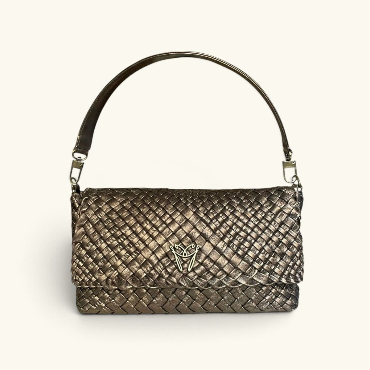 LARA - Customizable Woven Leather Baguette Bag - Pre-Order Now!