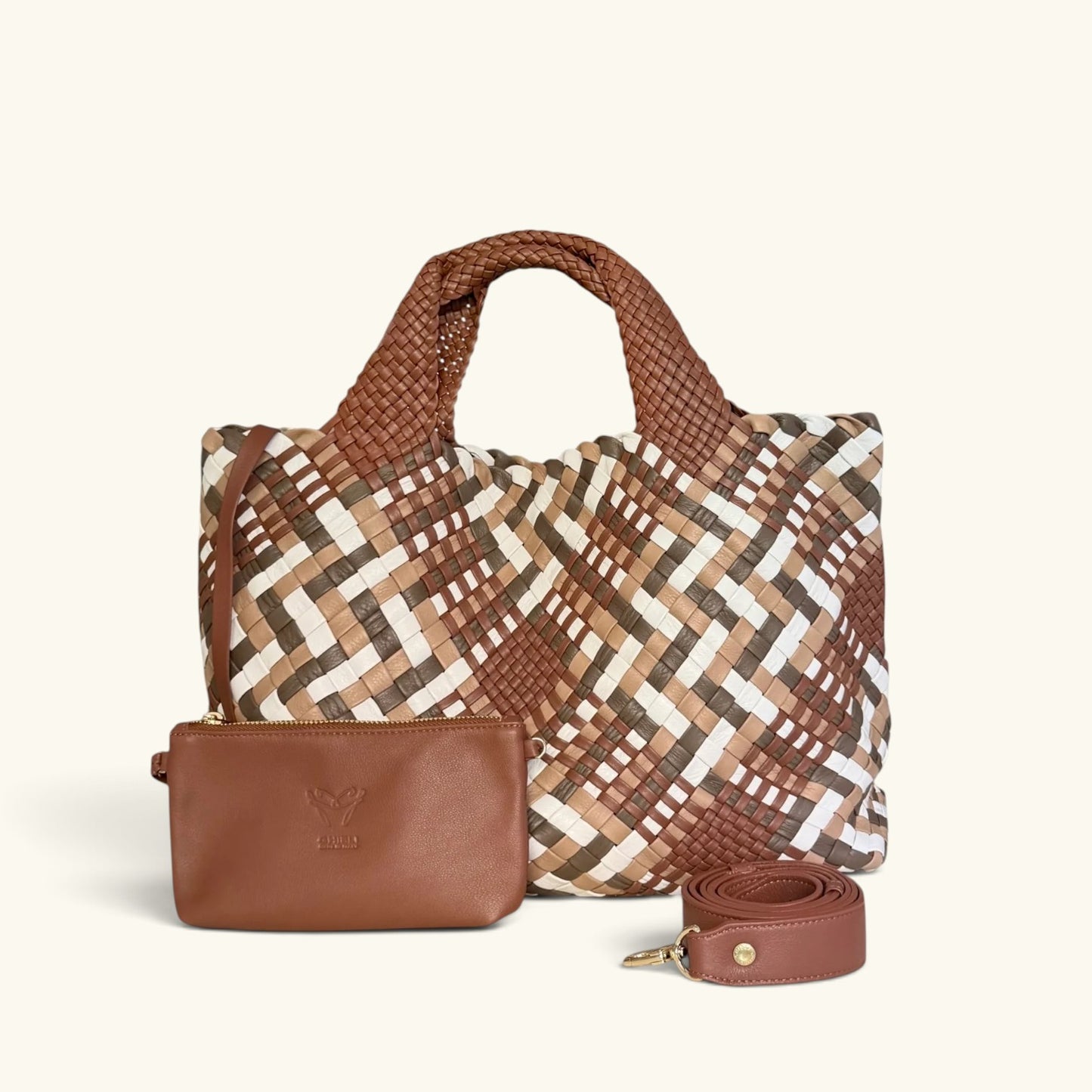 SARA MAXI - Customizable Woven Leather Tote Bag - Pre-Order Now!