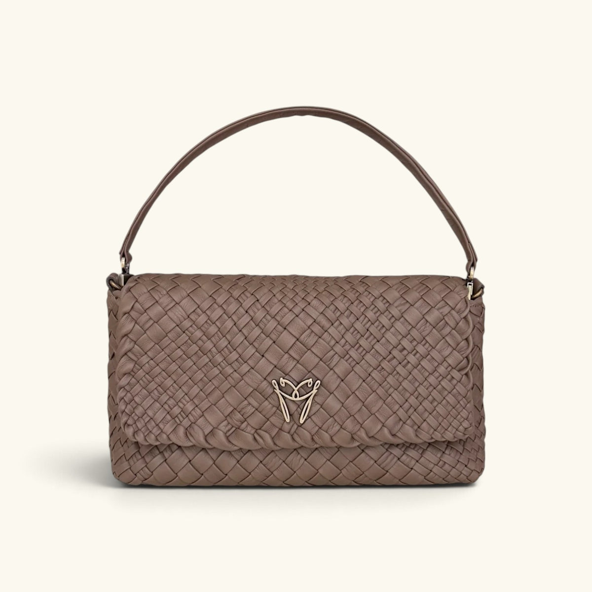 LARA - Customizable Woven Leather Baguette Bag - Pre-Order Now!