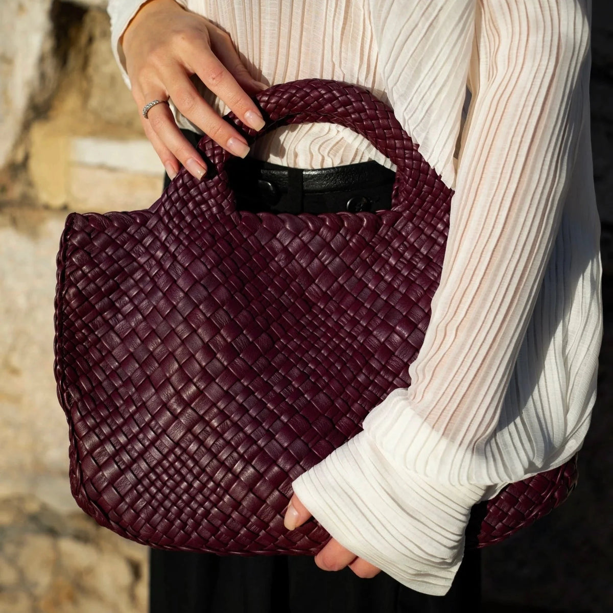 VALERY - Customizable Woven leather handbag - Pre-Order Now!