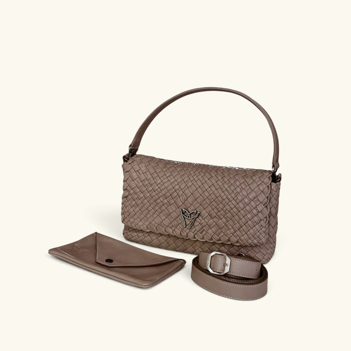 LARA - Customizable Woven Leather Baguette Bag - Pre-Order Now!