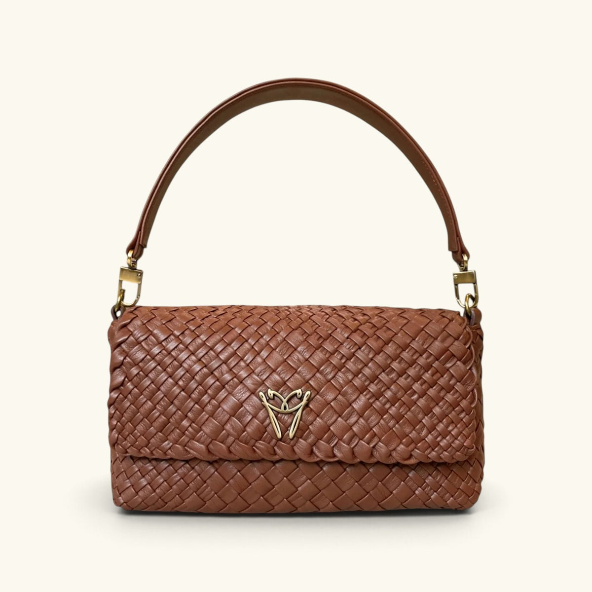 LARA - Customizable Woven Leather Baguette Bag - Pre-Order Now!