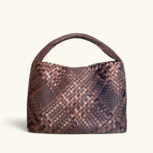 ROSA MAXI - Customizable Handwoven Leather Hobo Bag - Pre-Order Now!