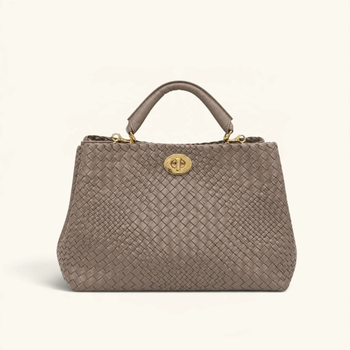 BENNY LARGE - Customizable Handwoven Handwoven Italian Leather Work Bag - Pre-Order Now!