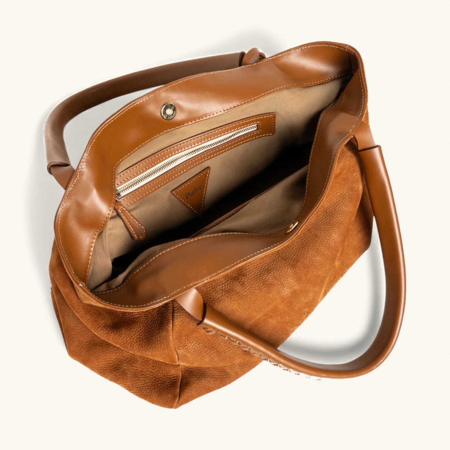 "09" PLAIN Nabuck Leather Tote Bag