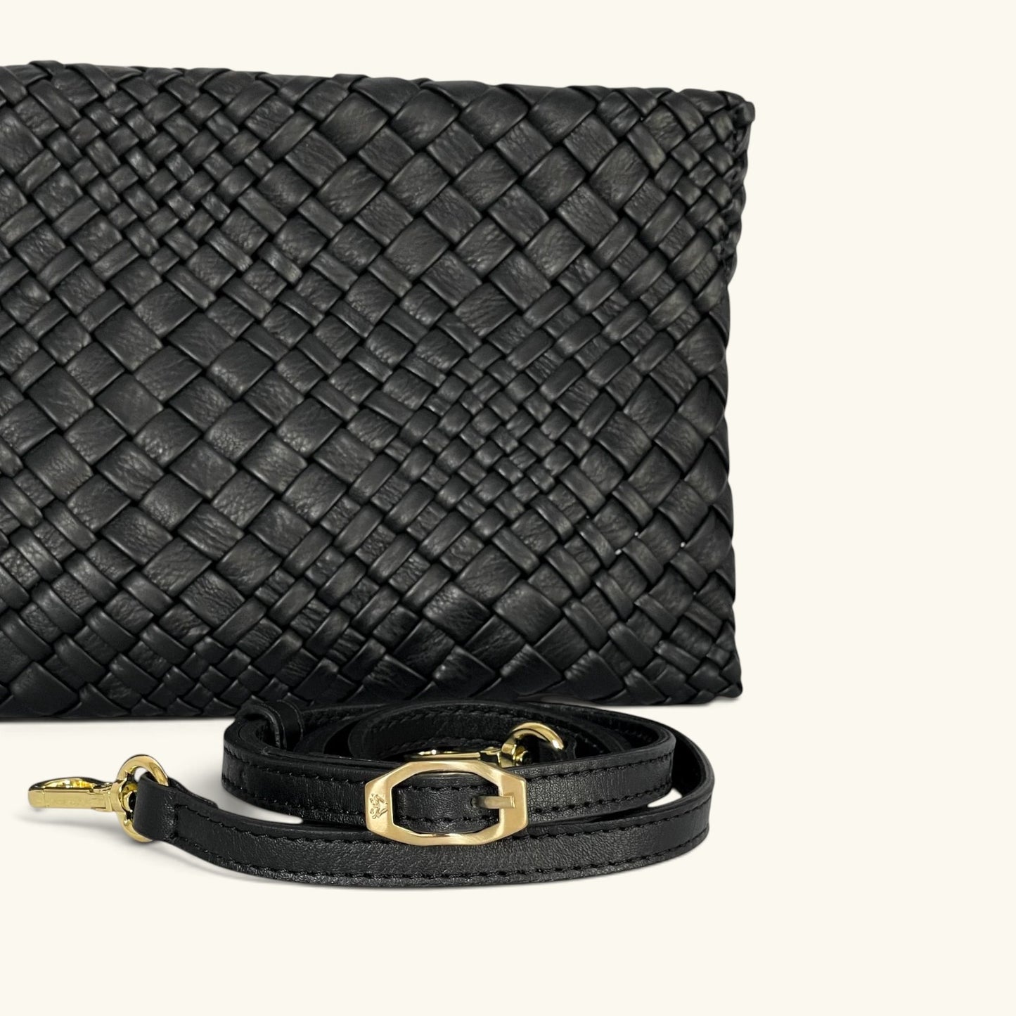 JESSY - Customizable Woven Leather Clutch- Pre -Order Now!