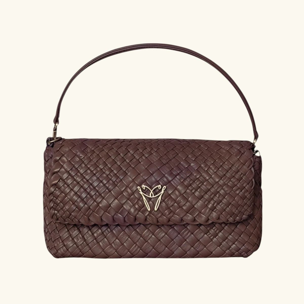 LARA - Customizable Woven Leather Baguette Bag - Pre-Order Now!