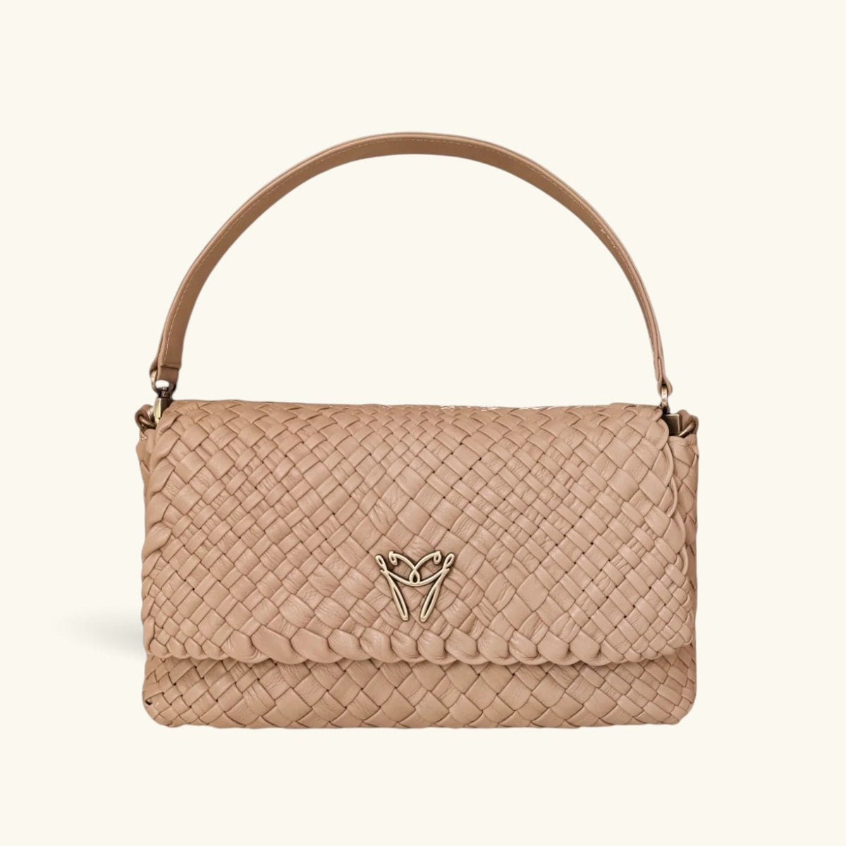 LARA - Customizable Woven Leather Baguette Bag - Pre-Order Now!