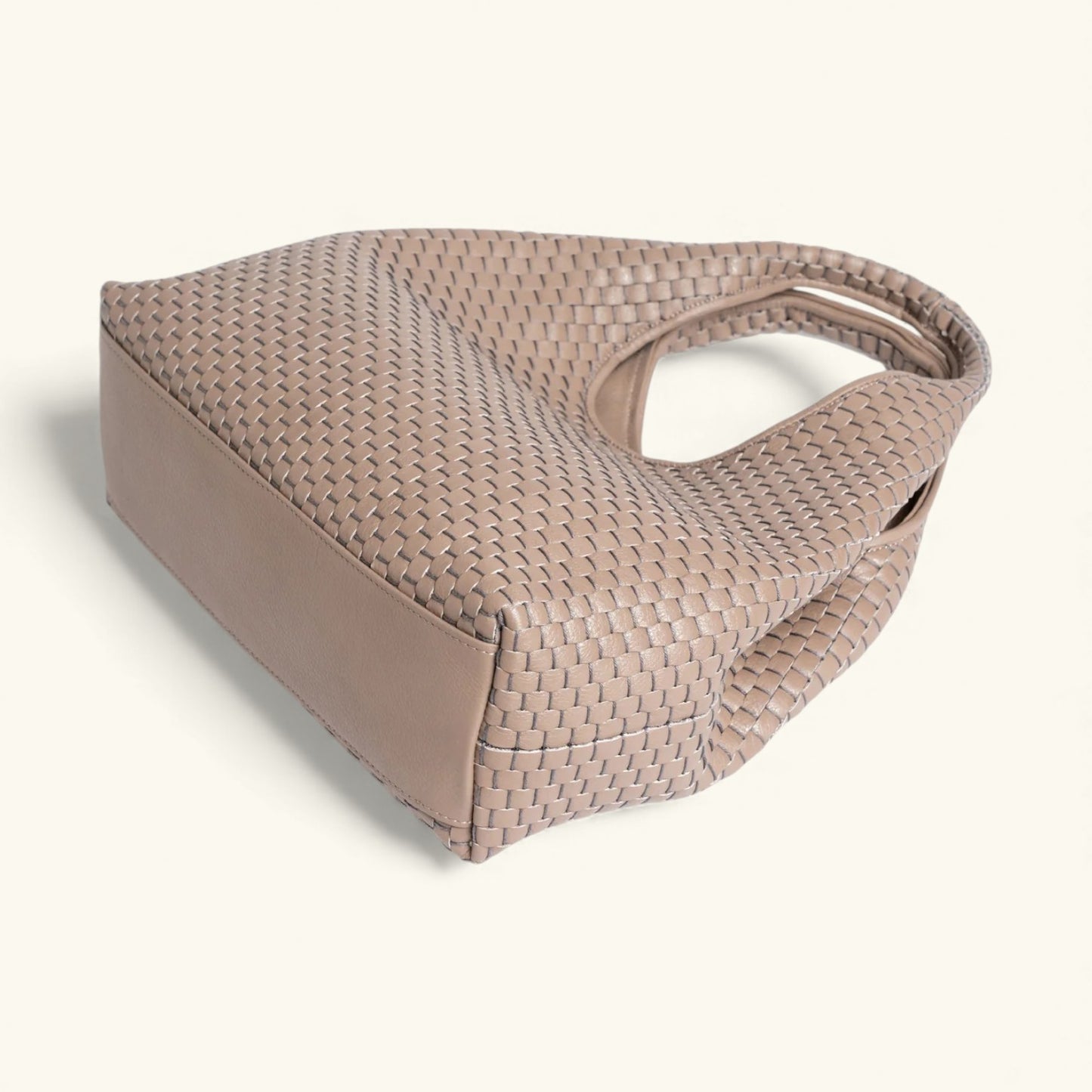 "1312" Woven Leather Hobo Bag