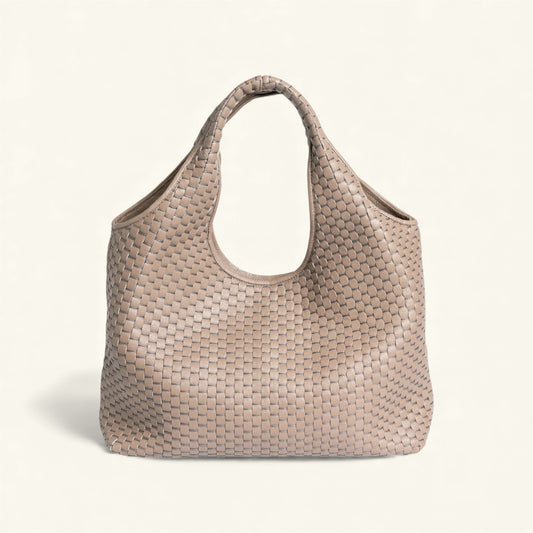 "1312" Woven Leather Hobo Bag