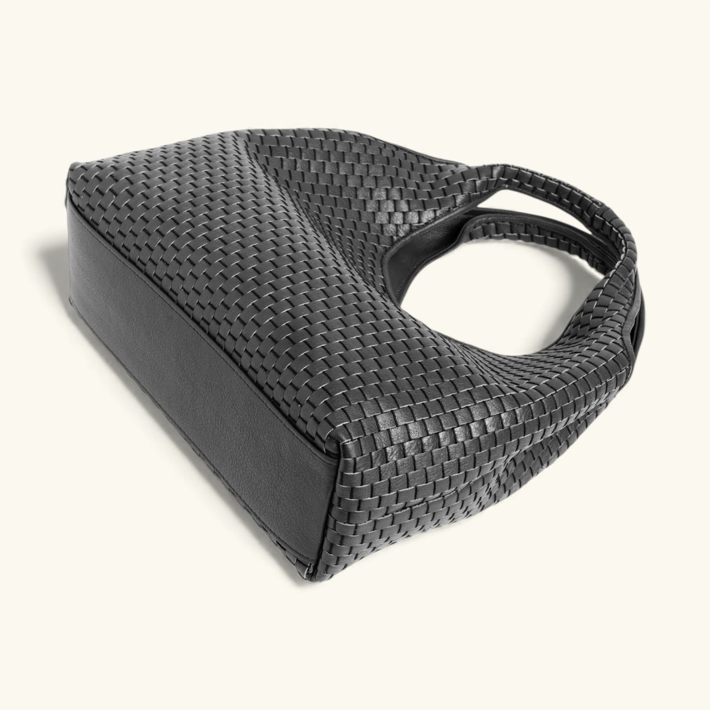 "1312" Woven Leather Hobo Bag