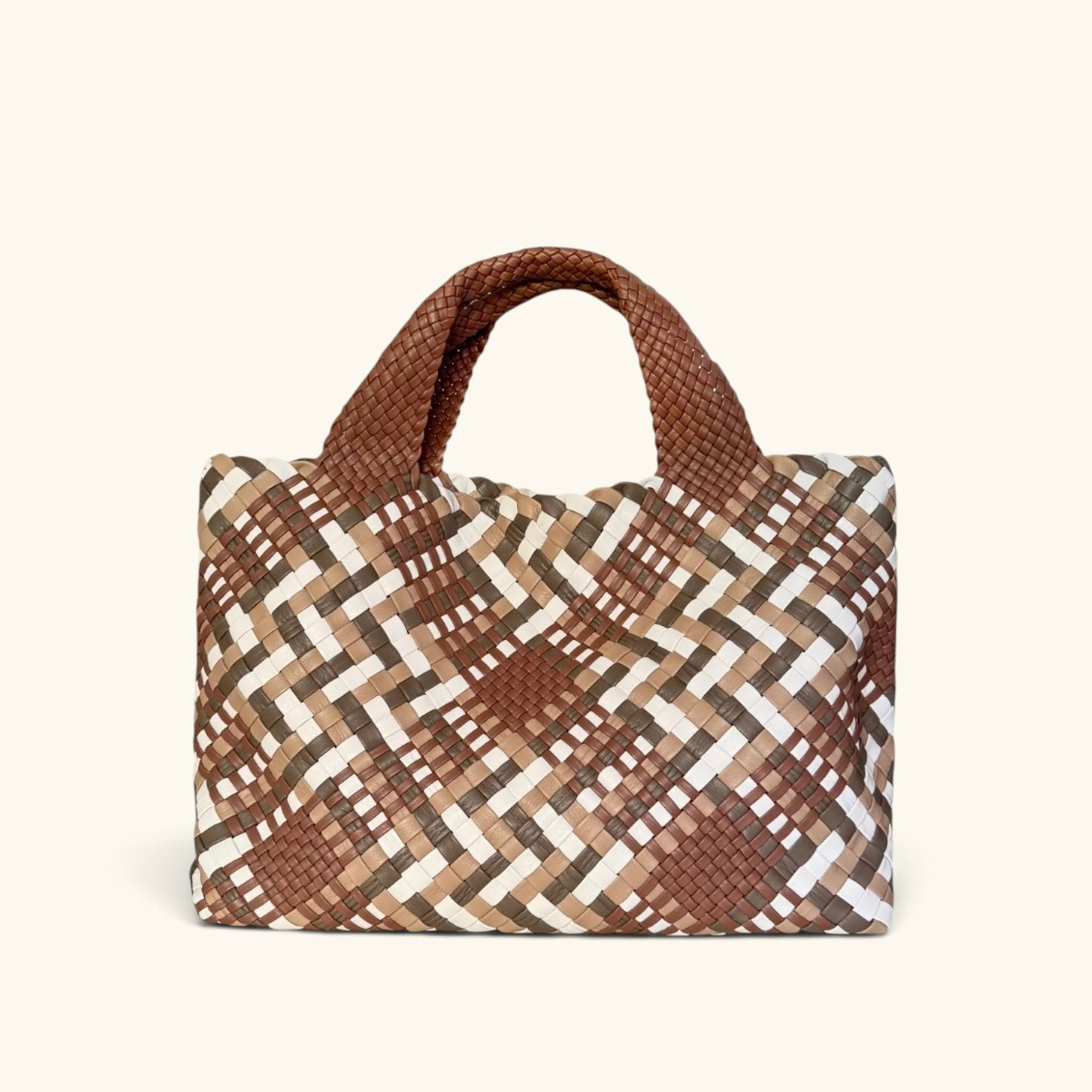 SARA MEDIUM - Customizable  leather woven tote bag - Pre-Order Now!