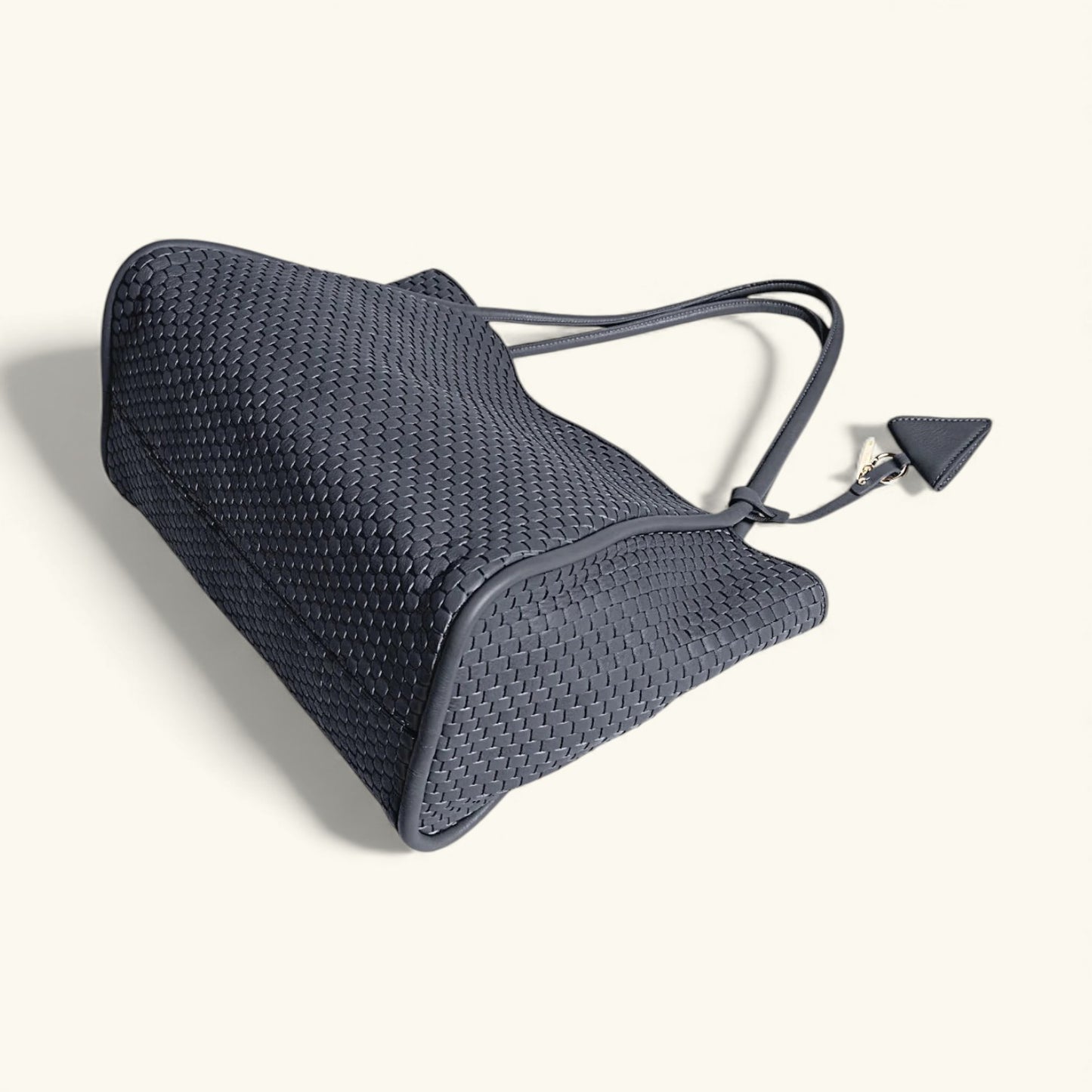 "09" TUBOLAR & PLAIN Woven Leather Tote Bag