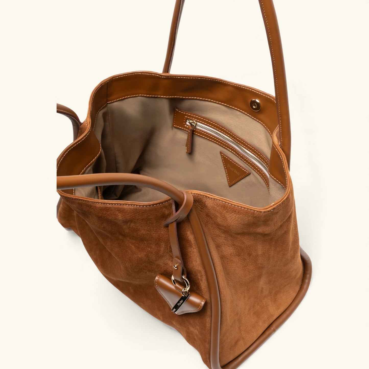 "09" TUBOLAR & PLAIN Nabuck Leather Tote Bag