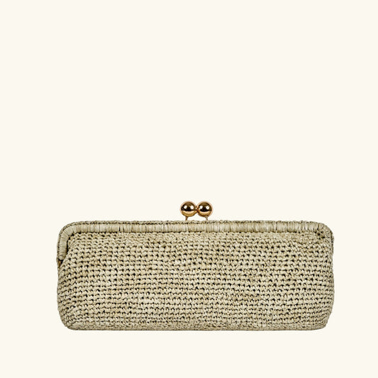 CORA CROCHET - Crochet raffia clutch
